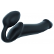 Dildo + Plug STRAP-ON-ME Bendable L 16 x 3.7 cm Black