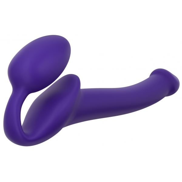 Dildo + Plug STRAP-ON-ME Bendable S 15 x 3,5 cm Viola