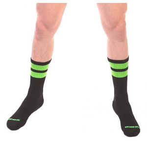 Barcode Berlin Calcetines de gimnasia verde fluorescente