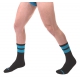 Socken Gym Socks Schwarz-Neonblau