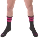Gym Socks Black-Fluorescent Pink