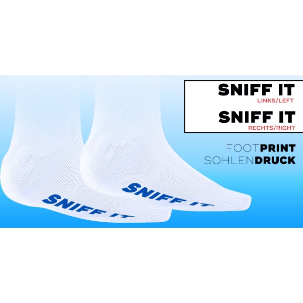 Calcetines SNIFF IT 2 Blanco-Naranja-Azul