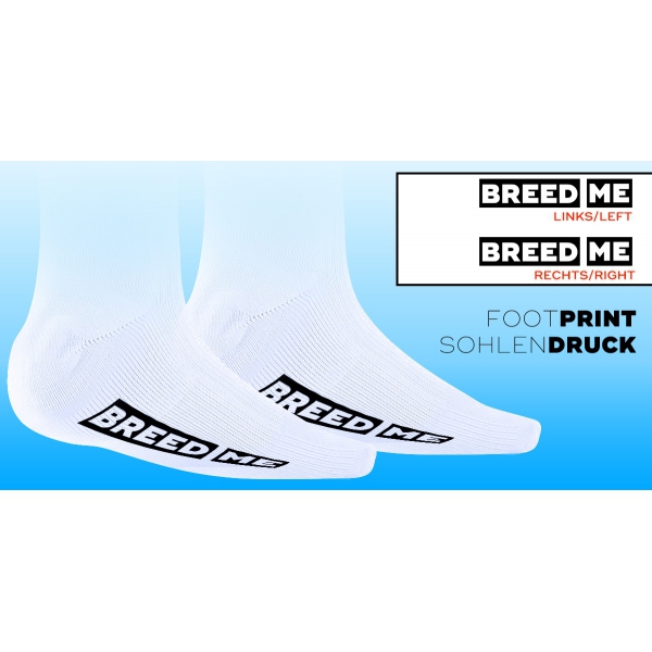 BREED ME Socken Weiß-Schwarz