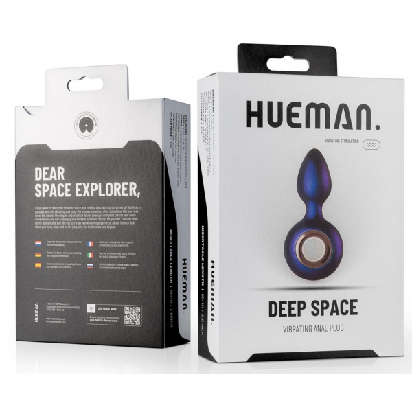 Deep Space Hueman Vibrating Plug 6.5 x 3.5cm