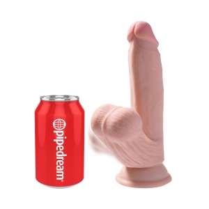 King Cock Realistischer 3D-Dildo Schwanz schwingende Kugeln 15 x 4 cm