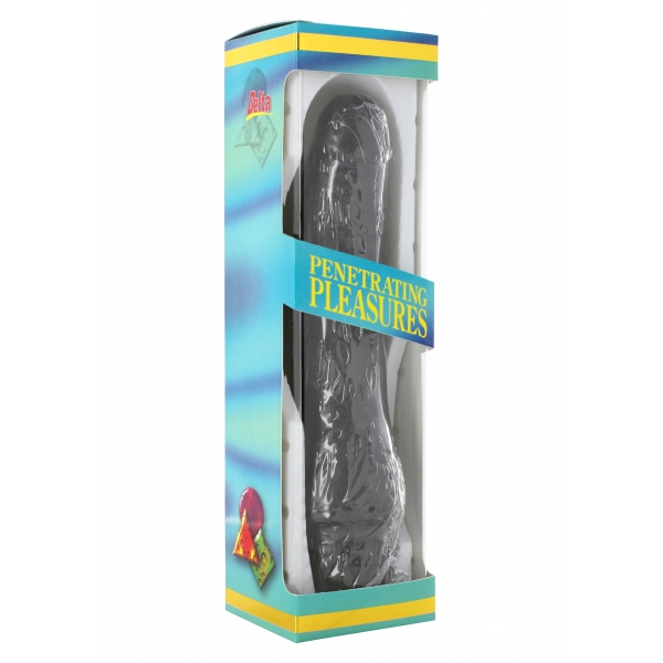 Dildo vibrante 15 x 4,2 cm nero