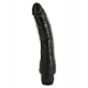 Dildo vibrante in gelatina 18 x 4,5 cm nero