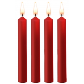 Set of 4 SM Wax Red Mini Candles