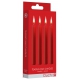 Set of 4 SM Wax Red Mini Candles