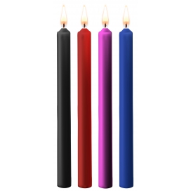 Ouch! Set of 4 SM Teasing Wax Candles Multicolored