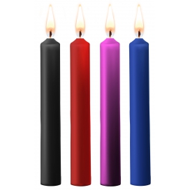 4er-Set Mini-Kerzen SM Wax Mehrfarbig