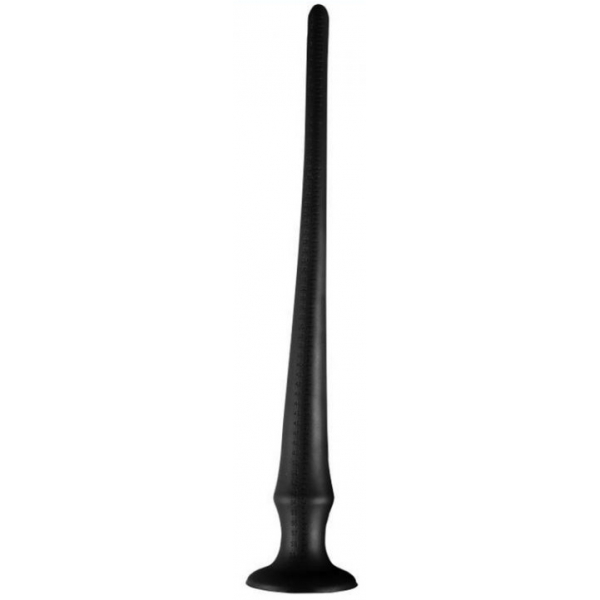 Long Tail PVC Butt Plug With Scale NOIR XL