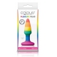 Regenboog silicone stop 8 x 2,4 cm