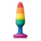 Rainbow Silicone Plug 10 x 2.8 cm