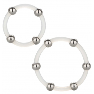 Calexotics Set of 2 Clear Cockrings with Ball
