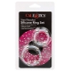 Set of 2 Transparent Cockrings with Balls