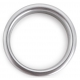 Aluminum Cockring Circle 15mm Silver