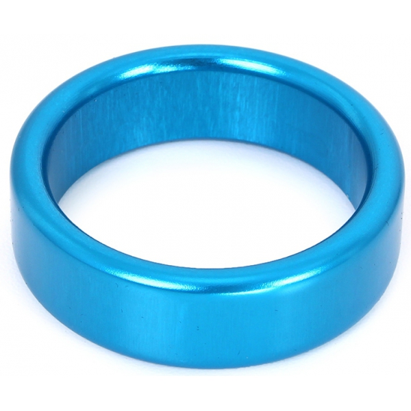 Aluminium Cockring Circle 15mm Blue
