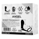 Ansel Vibrating Cockring + Plug 9 x 3 cm - Anillo 36mm