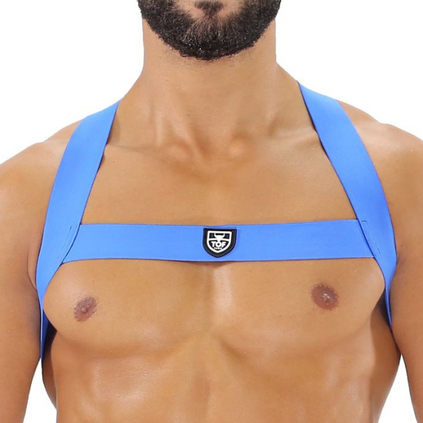 Elastic harness Fetish X Blue