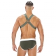 Fetish X Khaki elastic harness