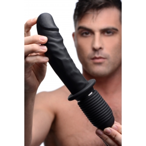 Master Series Vibrerende dildo met percussie Power Pounder 17 x 4,5 cm