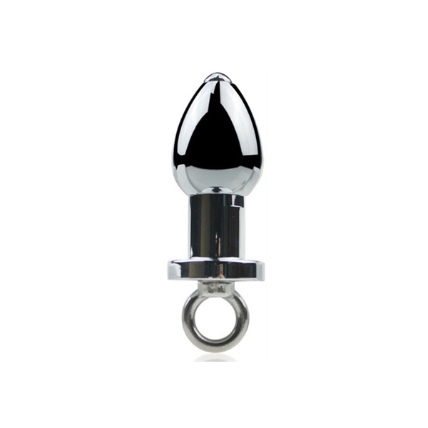 Metall Arsenal Stecker mit Ring 8 x 3,7cm Grau