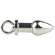 spina Arsenale in metallo con anello 8 x 3,7 cm Grigio