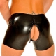 Short en Latex Coupe cycliste avec Zip