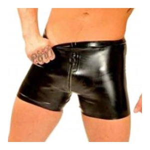 Fist Short en Latex Coupe cycliste avec Zip