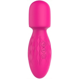 Mini bacchetta Power Magic 15 cm - Testa 42 mm rosa