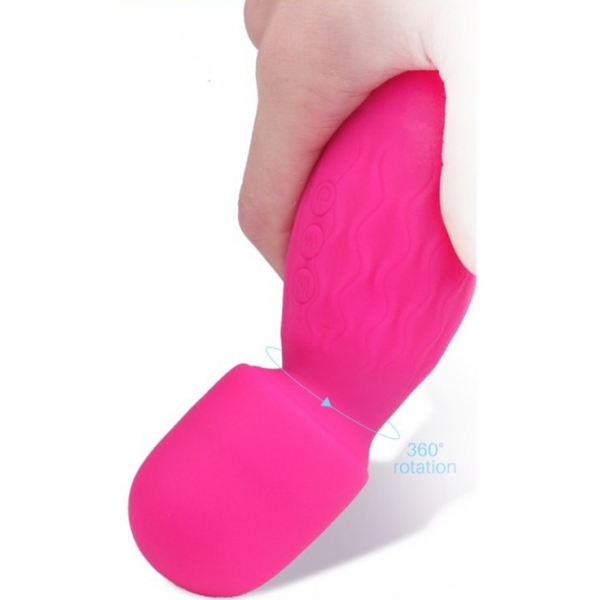 Mini Toverstok Power Magic 15cm - Hoofd 42mm Roze