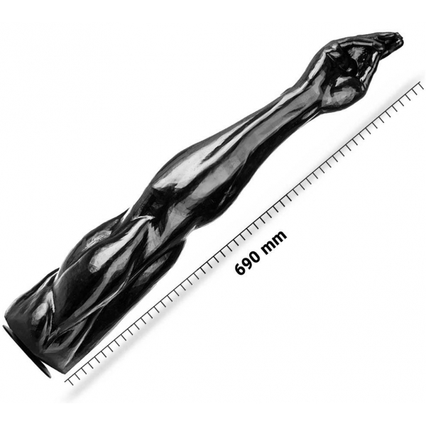 DeepR Mega Muscle Fist Arm 65 x 13,5 cm nero