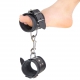 Leather ankle cuffs Black
