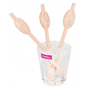 LoveToy Vulva Pussy Straws x9