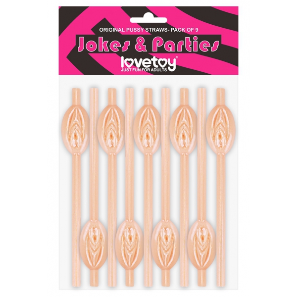 Vulva Pussy Straws x9