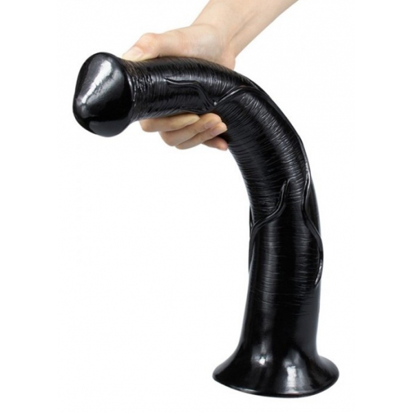 Consolador Caballo Grande 38 x 6cm Negro