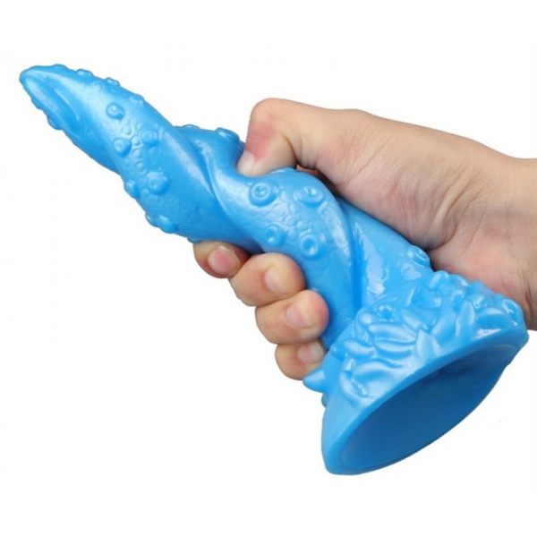 Dildo Octopus 15 x 5.5cm Blauw