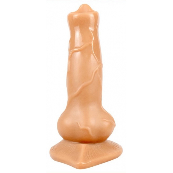 Dog Cock Dildo 12 x 4cm Flesh