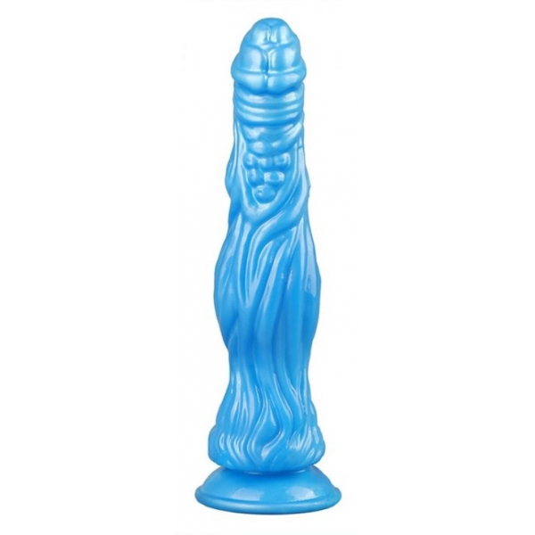 Dildo coccodrillo 24 x 6,5 cm blu