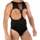 Catsuit + Strümpfe TEDDY Sexy Outfit Schwarz