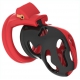 Dinoz Chastity Cage 6.5 x 3cm Black-Red
