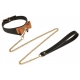 Black and Brown Butler Collar and Lead