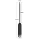 Tige d'urètre vibrante en silicone THREAD 15cm - Diamètre 5mm