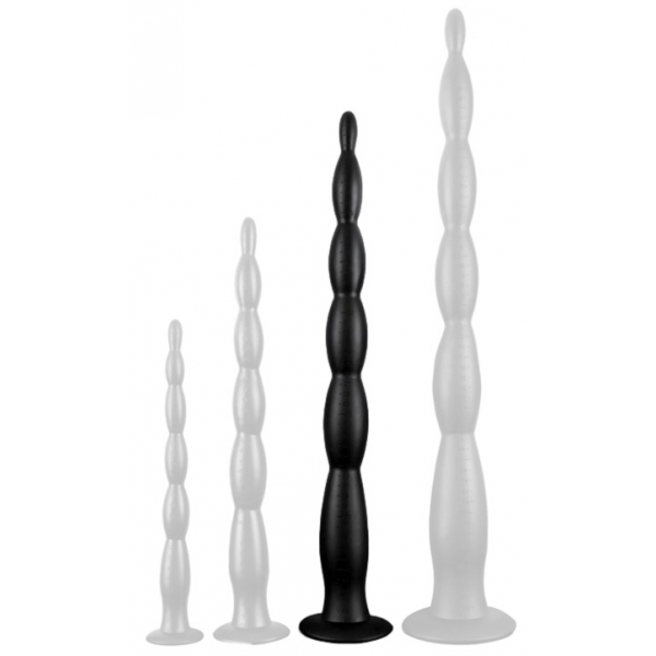 Scale Long Anal Beads Noir 50 x 5 cm