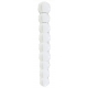 Dildo in vetro Snowball 12,6 x 2 cm