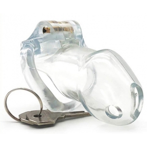  CB-3000 Hide Lock Male Chastity Device Transparent