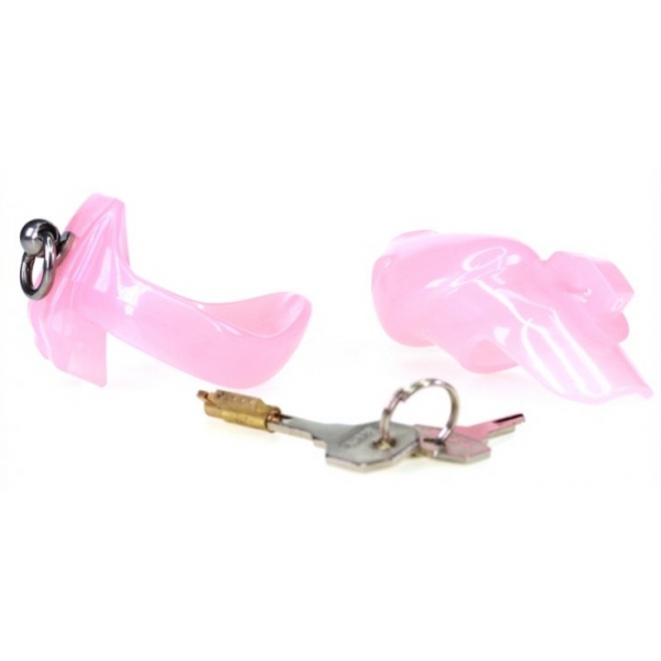 Stop This chastity cage 9 x 3cm Pink