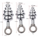 Thread Stainless steel Butt Plug - Pull Ring 9 x 2.7 cm