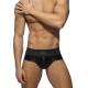 Slip Front & Back Zip Rub Black